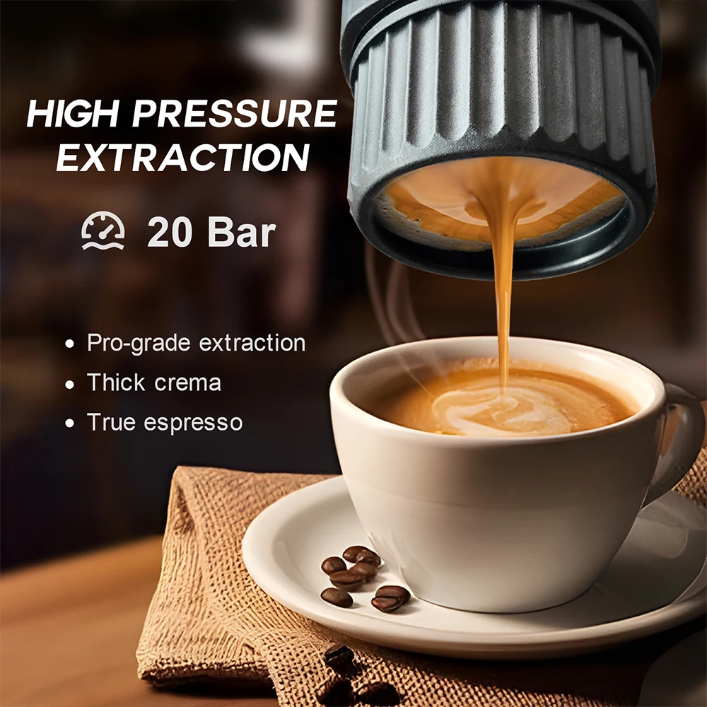 Portable Espresso Machine – Brown Standard Set