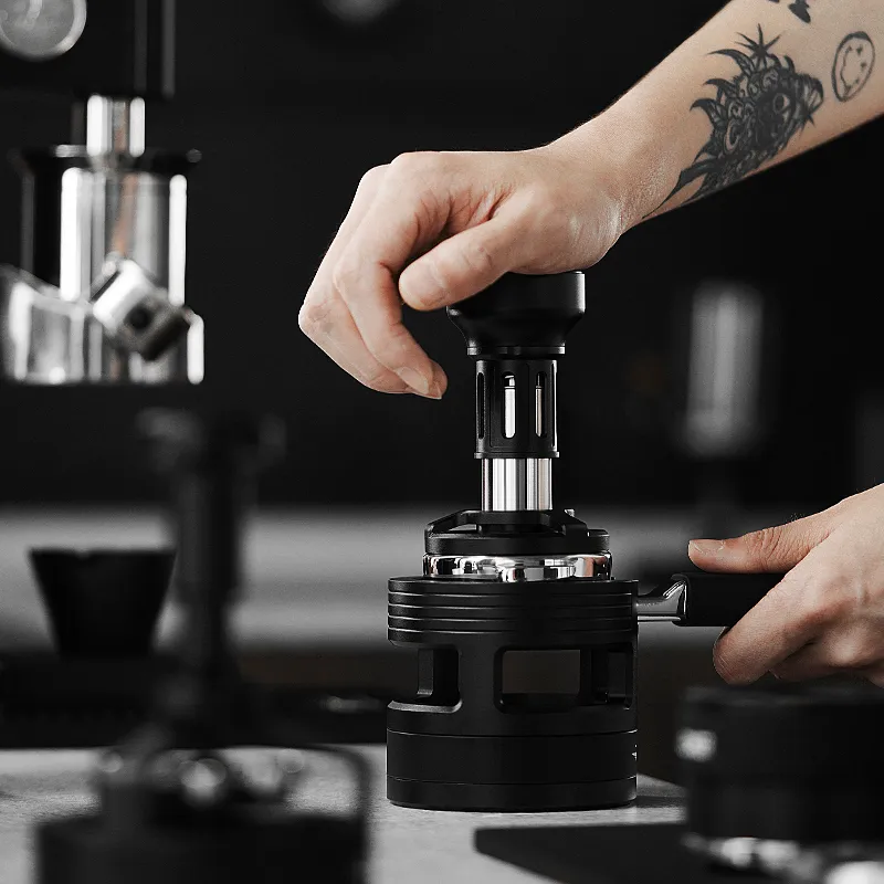 MHW-3BOMBER Coffee Tamper Spring Loaded Espresso Tamper Impact Constant Pressure Tamper Professional Barista Tools